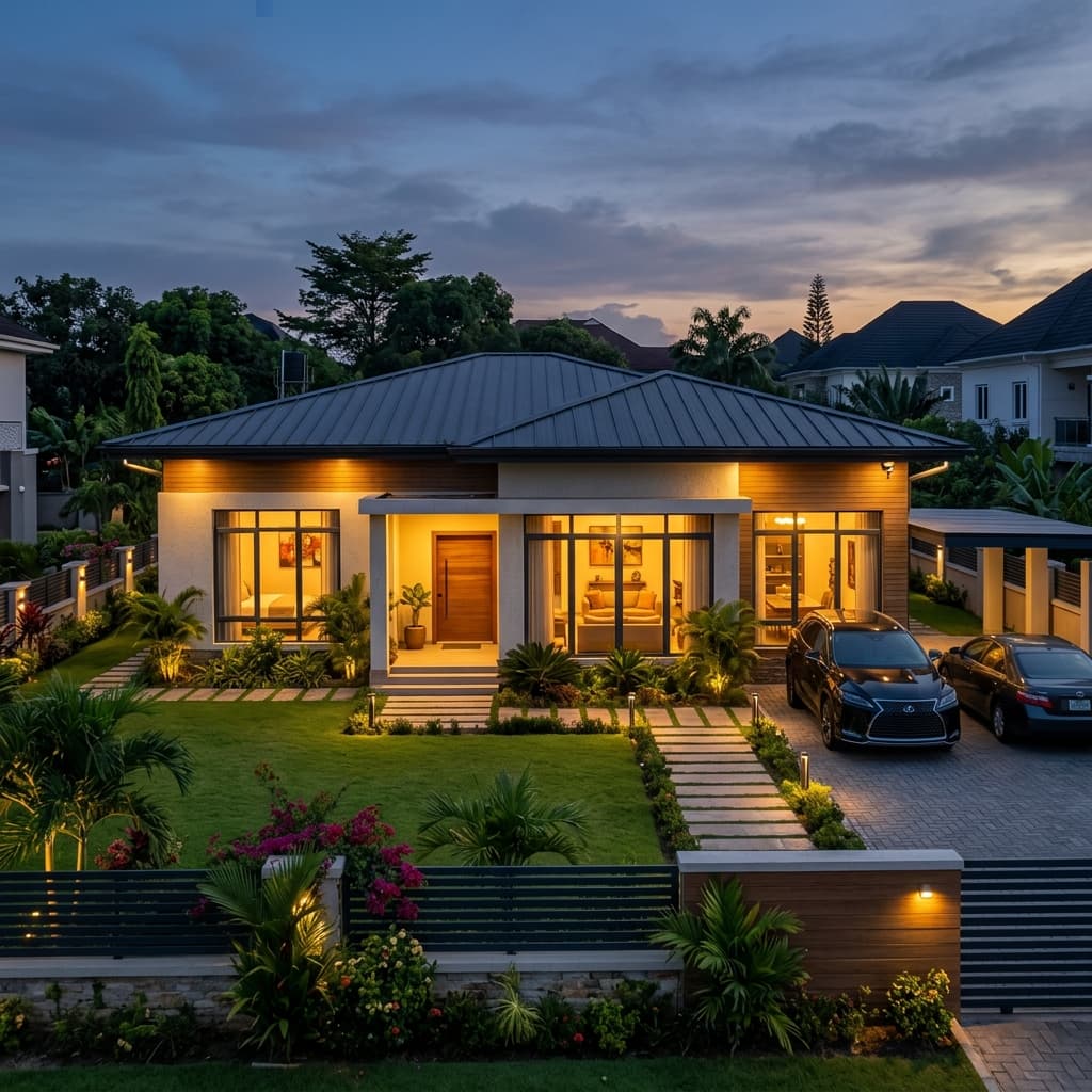 Rear Elevation / Night View